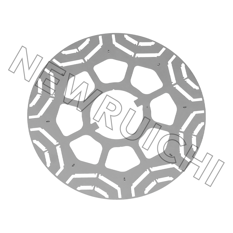 レーザーカットされたステーター/ローター積層サンプル